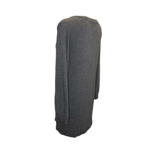 Lou & Grey Houndstooth Sweater Dress Long Sleeve Black White Womens XS Career - Picture 9 of 13